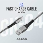 کابل تایپ سی گرند مدل GRAND Type_C GK-04