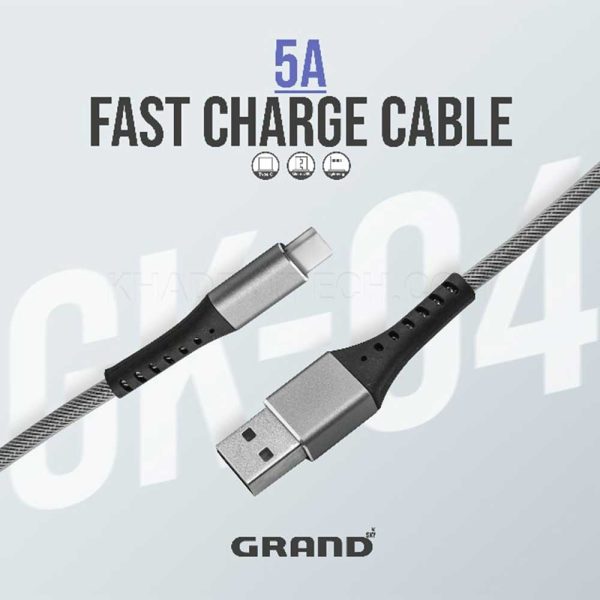کابل تایپ سی گرند مدل GRAND Type_C GK-04